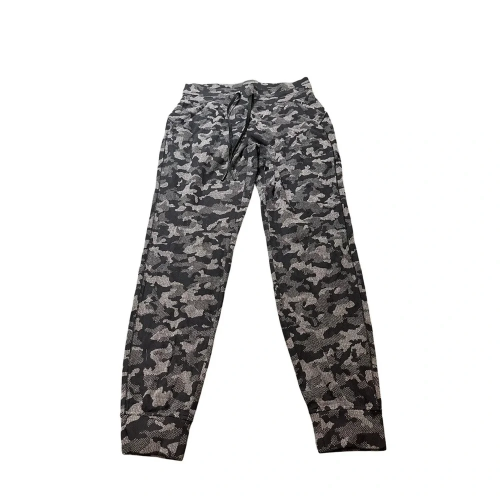 Lululemon Ready to Rulu Jogger Women 8 Black Camo Heritage 365 Camo Deep Coal